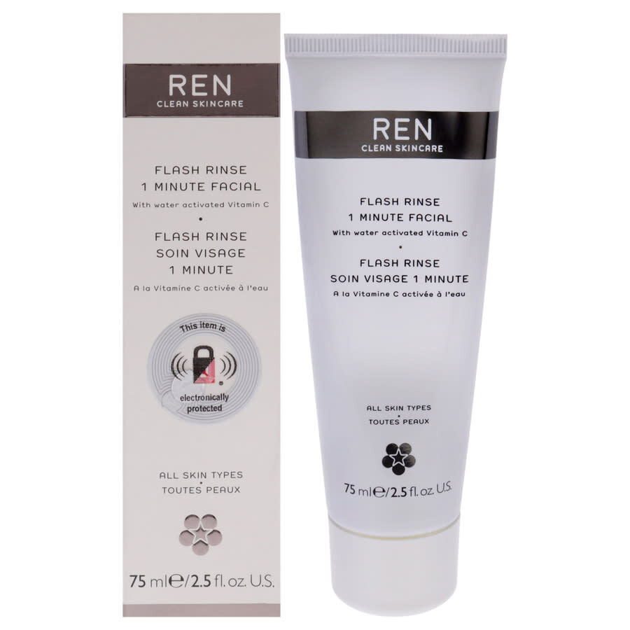 Ren Flash Rinse 1 Minute Facial 2.5 oz (tester) Skin Care 843711404909 In Multi