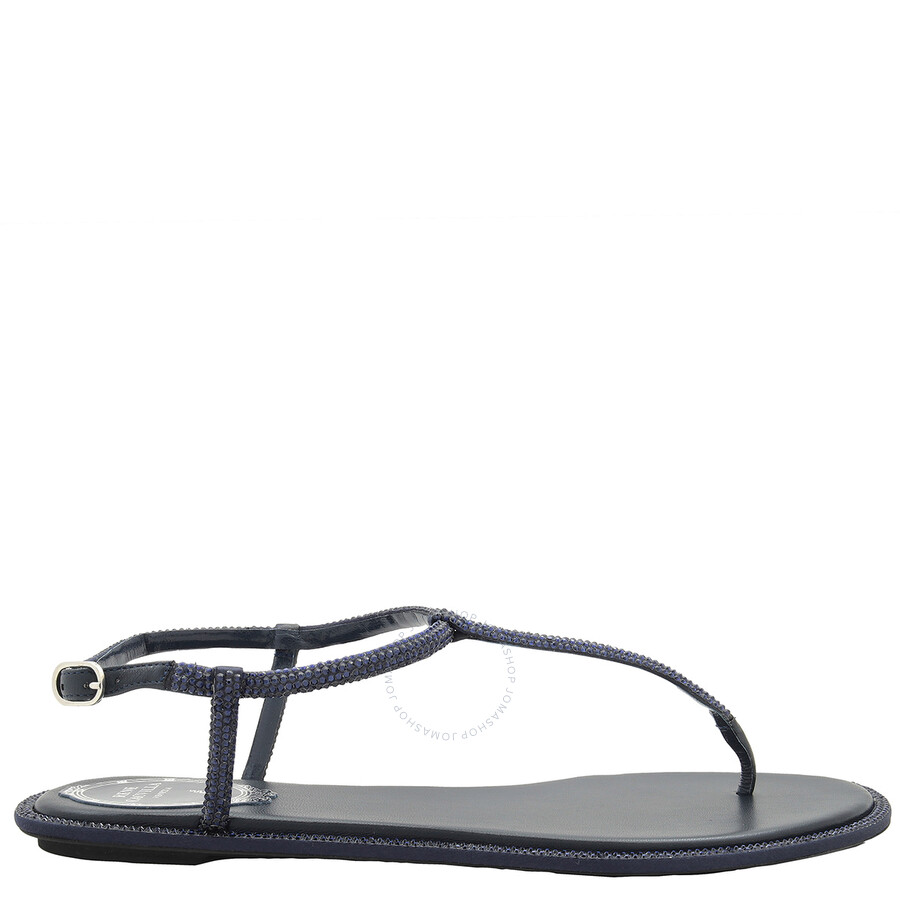 サンダル・ミュール RENe CAOVILLA 'Diana' sandals Black C12377010R001V668 Jeweled DIANA BLACK SANDAL WITH PEARLS 10 | Rene Caovilla®
