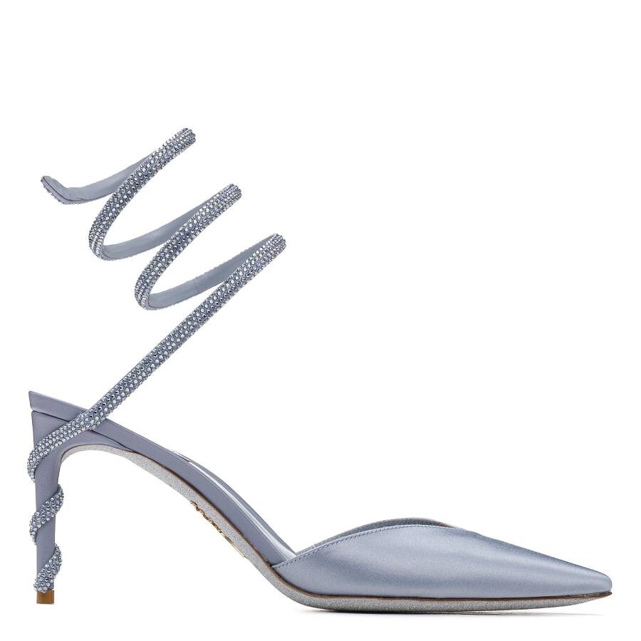 Rene Caovilla Margot 80 Satin Pumps, Brand Size 36 ( US Size