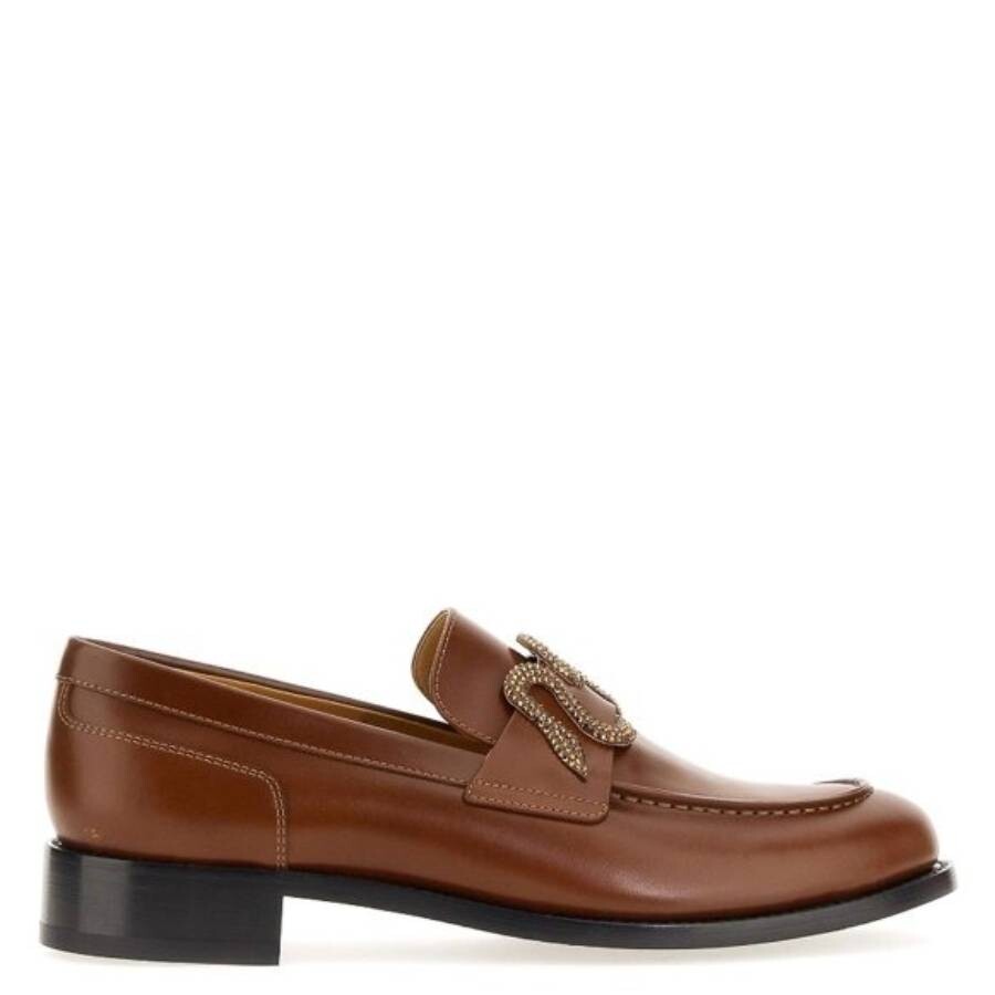 René Caovilla Rene Caovilla Women Leather Loafer In Brown