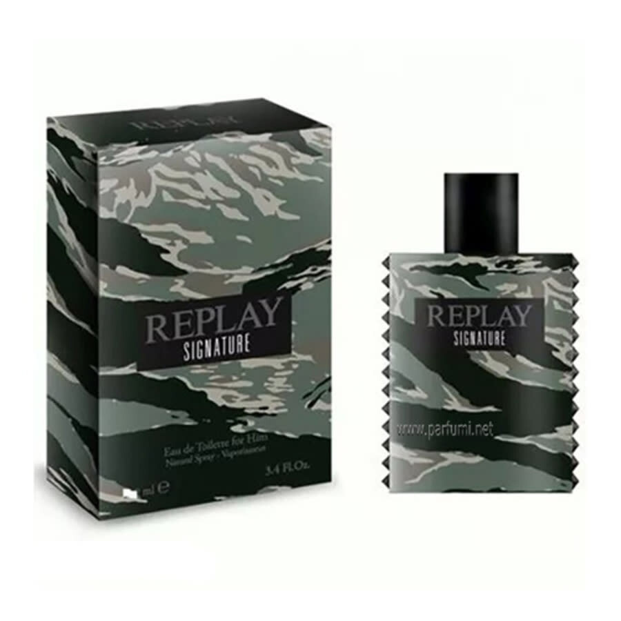Replay Men's Signature Edt Spray 3.4 oz Fragrances 8011889500170