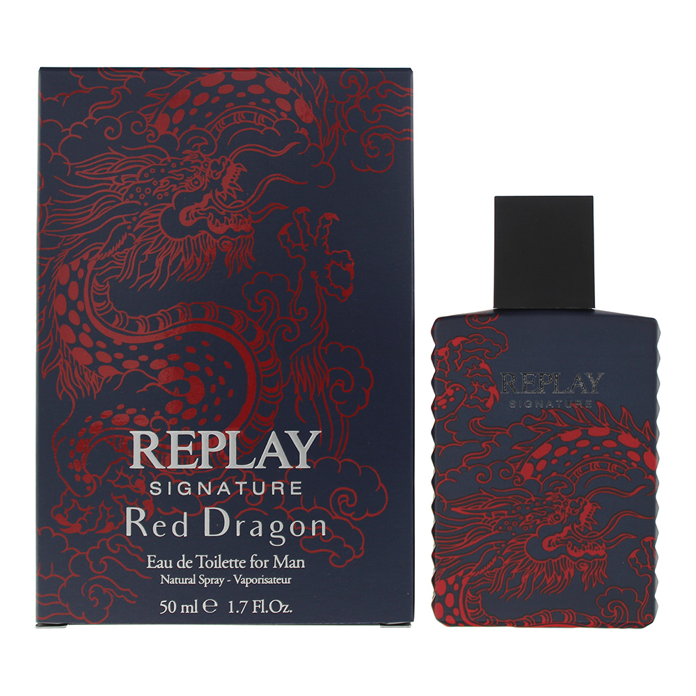 Replay Men's Signature Red Dragon EDT Spray 1.7 oz Fragrances