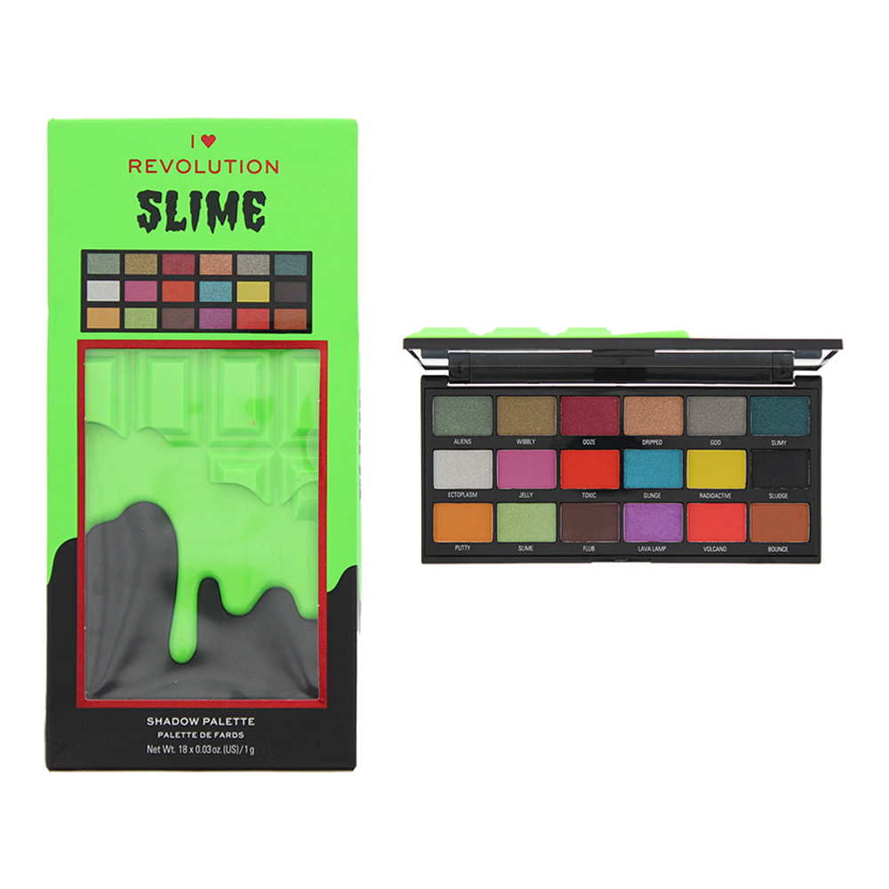 Revolution Ladies I Heart  Eyeshadow Palette Slime Makeup 5057566158183 In ["green"]