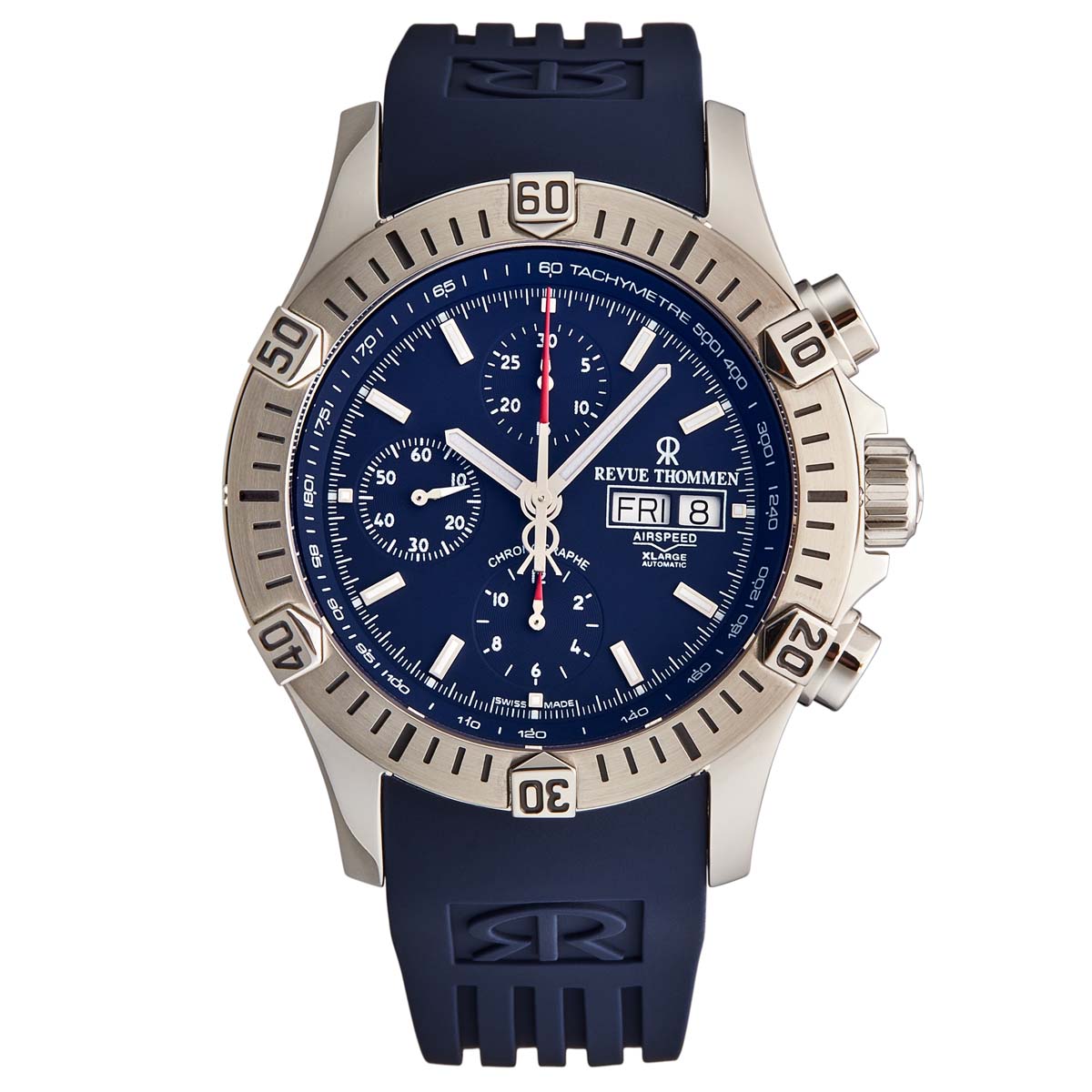 Revue Thommen Air speed Chronograph Automatic Blue Dial Men's Watch 16071.6826