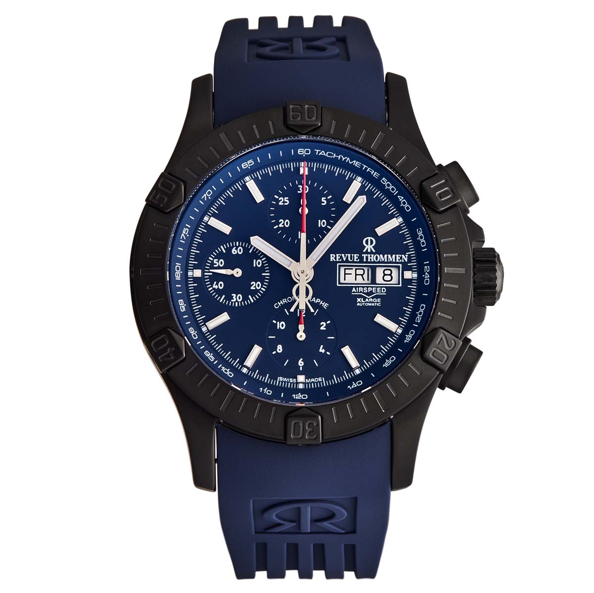 Revue Thommen Air speed Chronograph Automatic Blue Dial Men's Watch 16071.6876