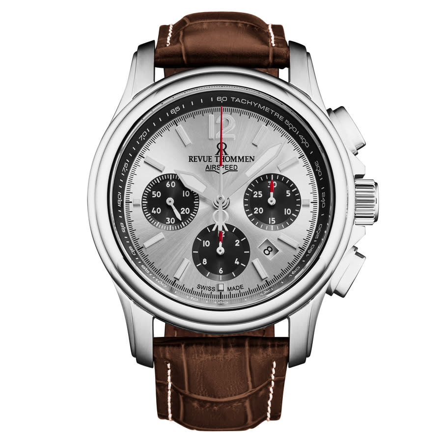 Revue Thommen Air Speed Chronograph Automatic Silver Dial Men's Watch 16041.6332
