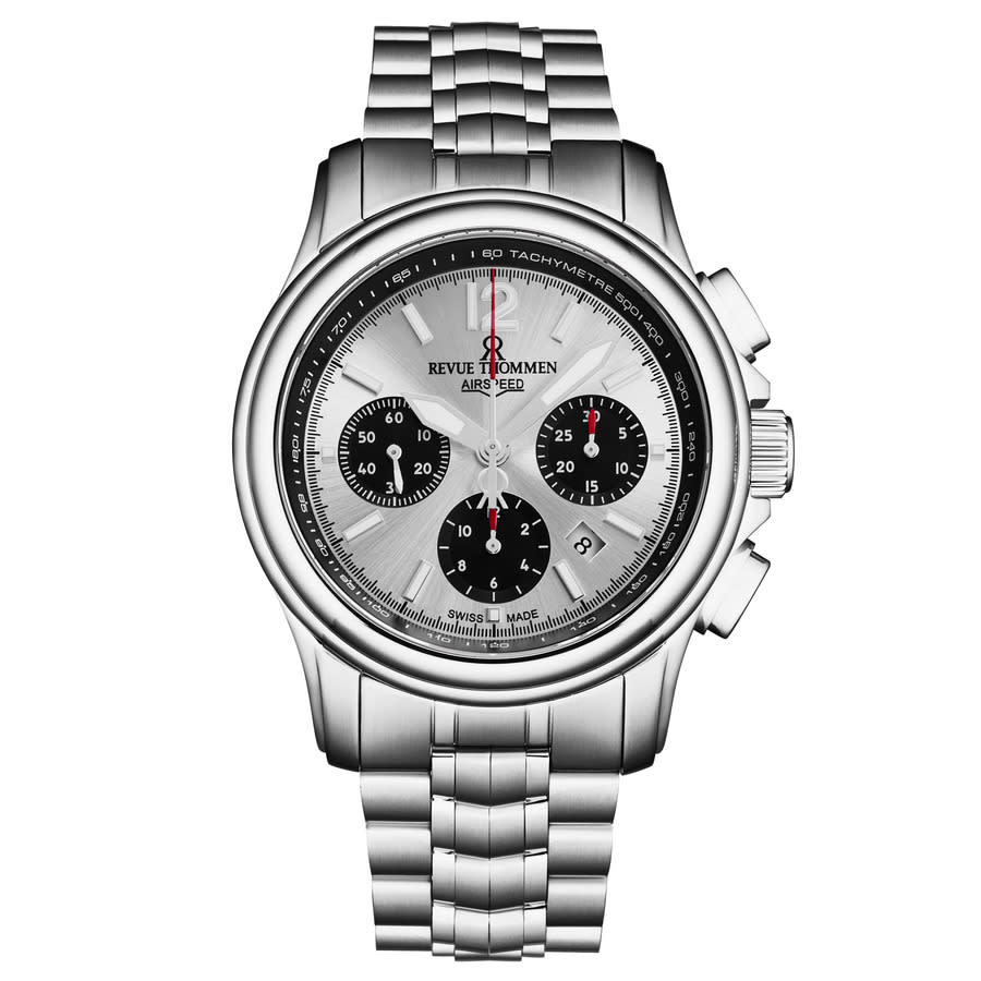 Revue Thommen Air Speed Chronograph Automatic Silver Dial Men's Watch 16041.6432