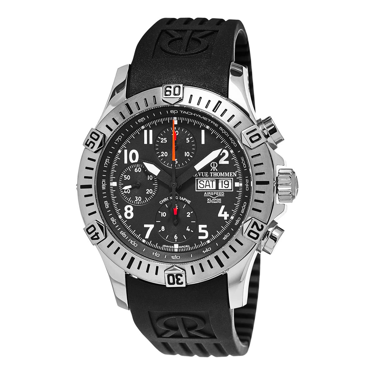 Revue Thommen Air Speed XL Chronograph Automatic Black Dial Men's Watch 16071.6834