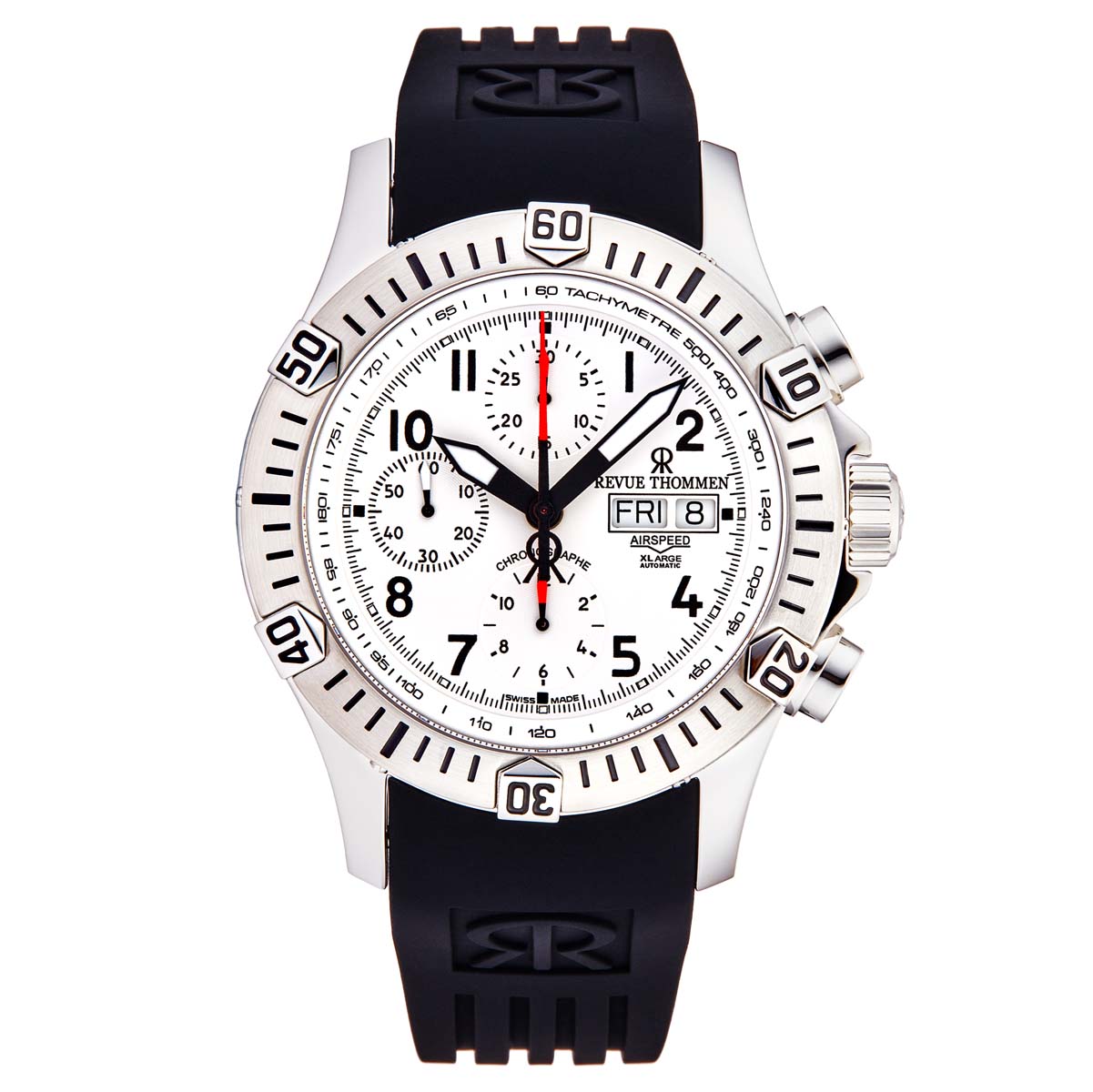 Revue Thommen Air Speed XL Chronograph Automatic Silver Dial Men's Watch 16071.6822