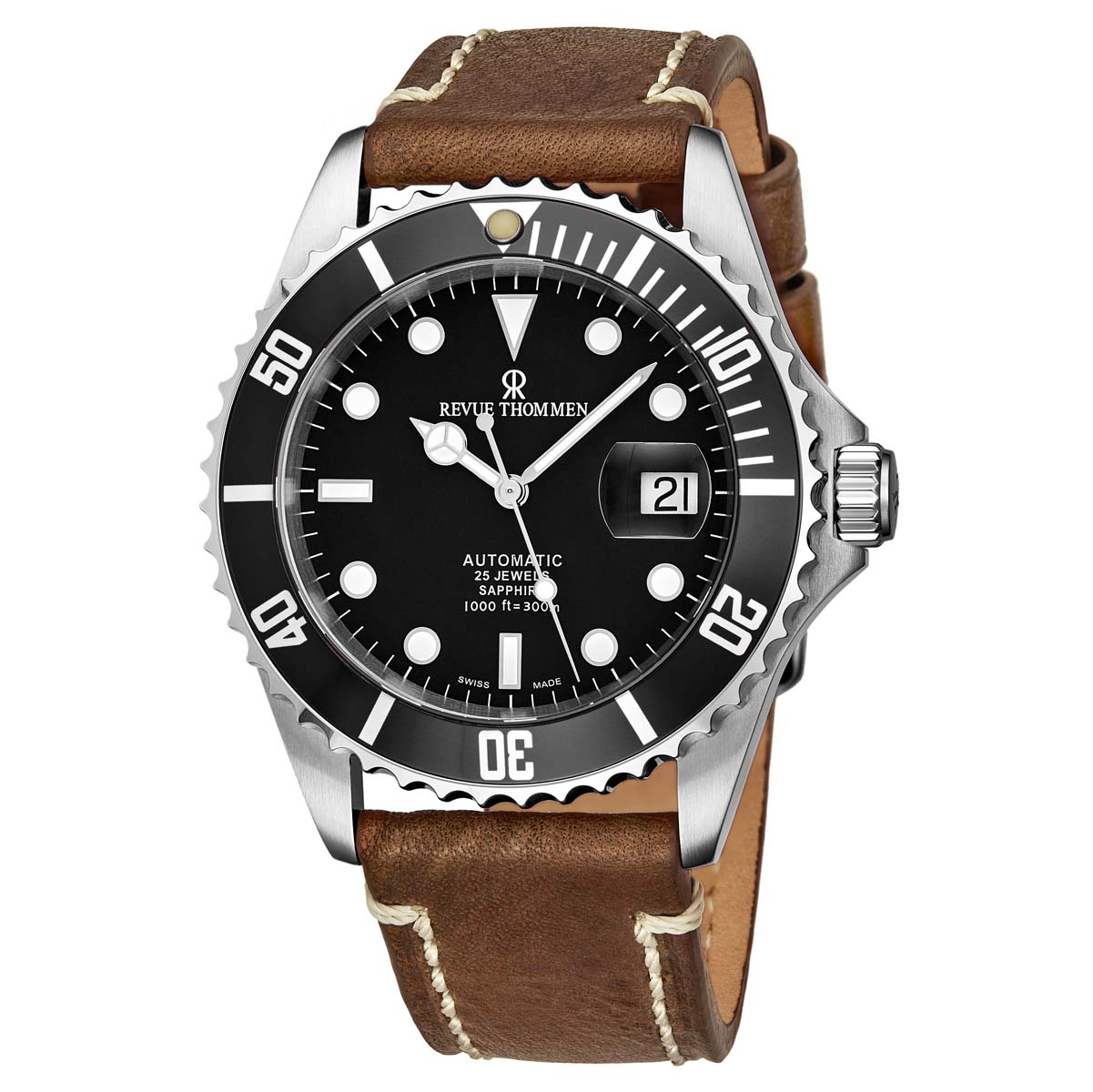 Revue Thommen Diver Automatic Black Dial Men's Watch 17571.2537