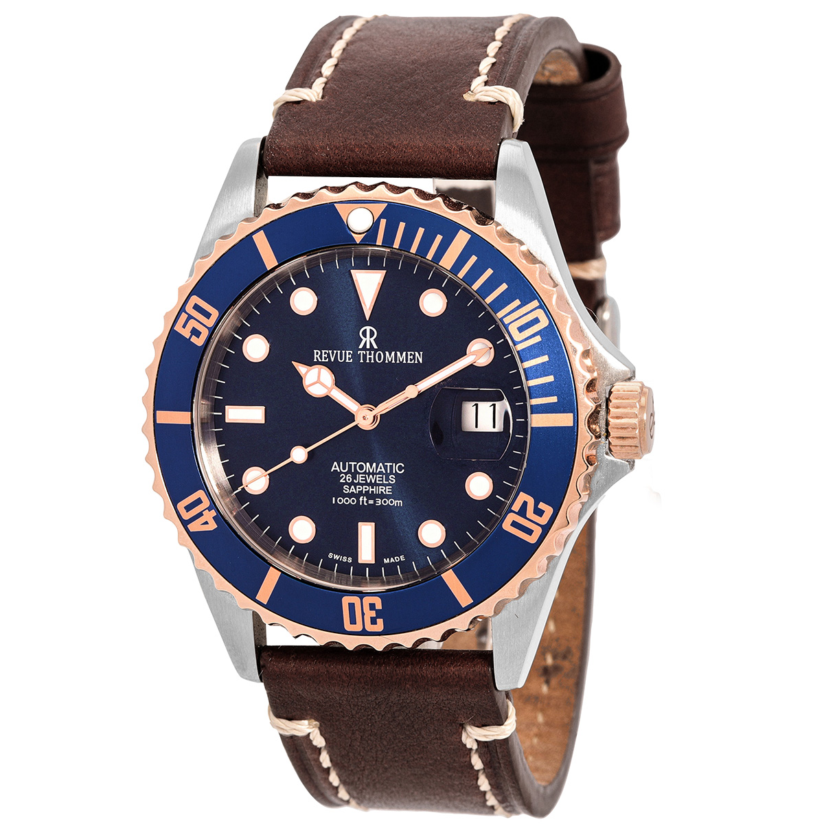 Revue Thommen Diver Automatic Blue Dial Men's Watch 17571.2555