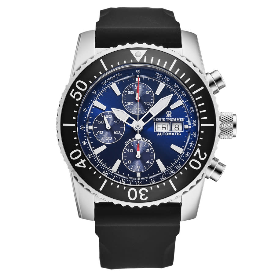 Revue Thommen Diver Chronograph Automatic Blue Dial Men's Watch 17030.6523