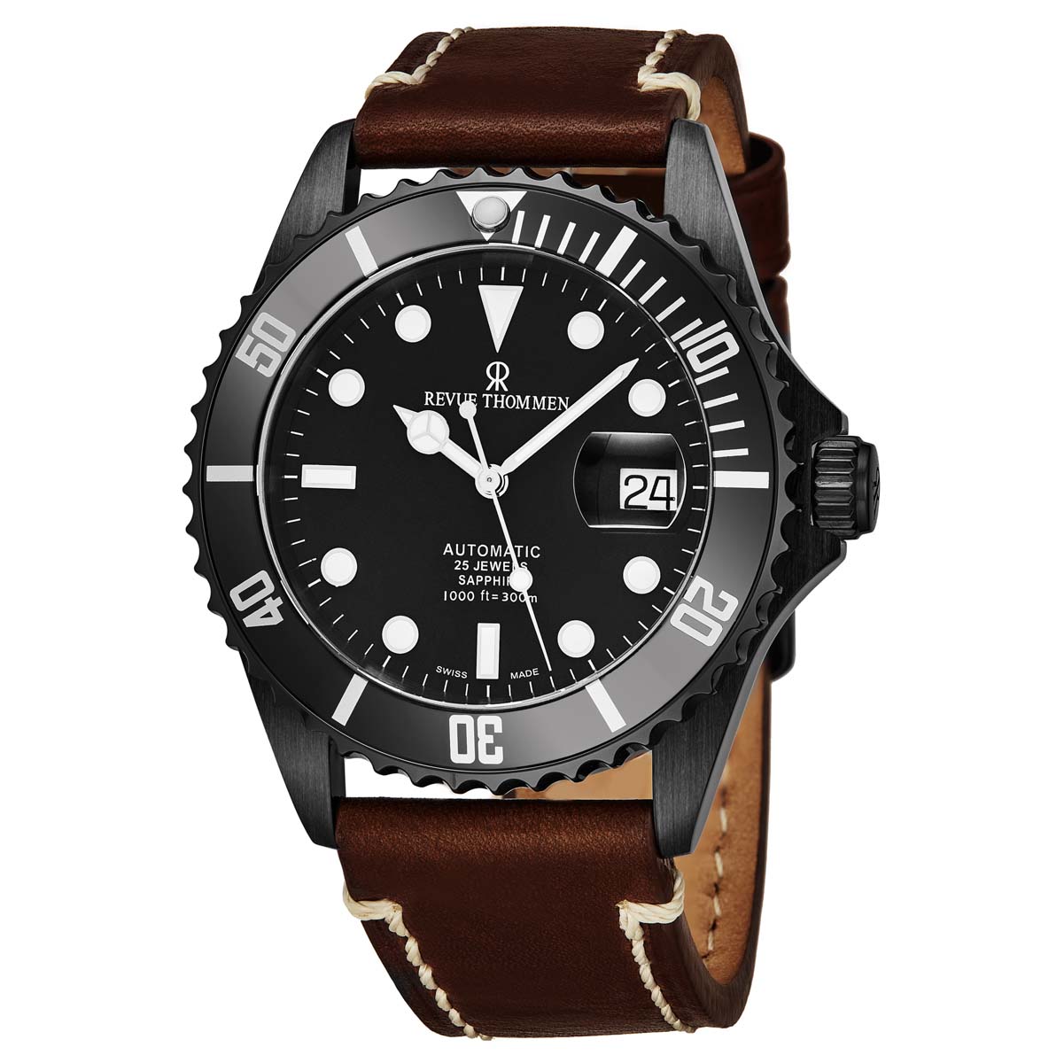 Revue Thommen Diver XL Automatic Black Dial Men's Watch 17571.2577