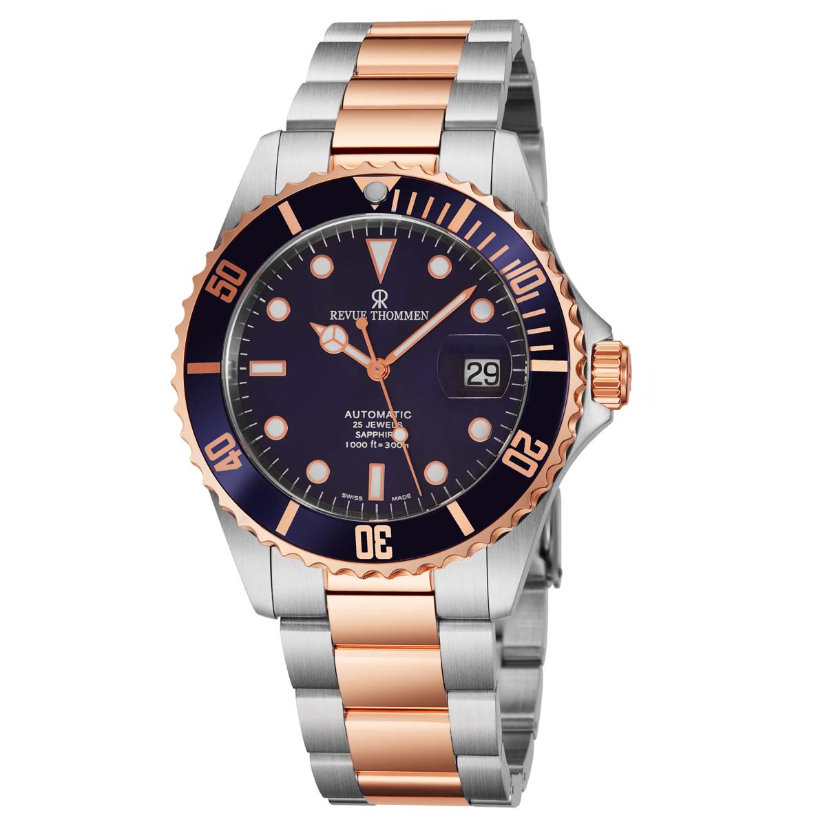 Revue Thommen Diver XL Automatic Blue Dial Men's Watch 17571.2155