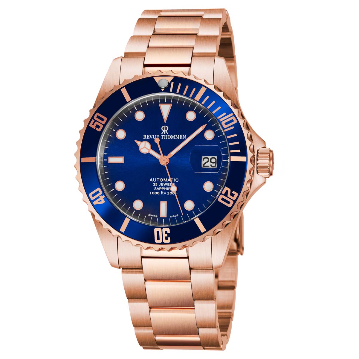Revue Thommen Diver XL Automatic Blue Dial Men's Watch 17571.2165
