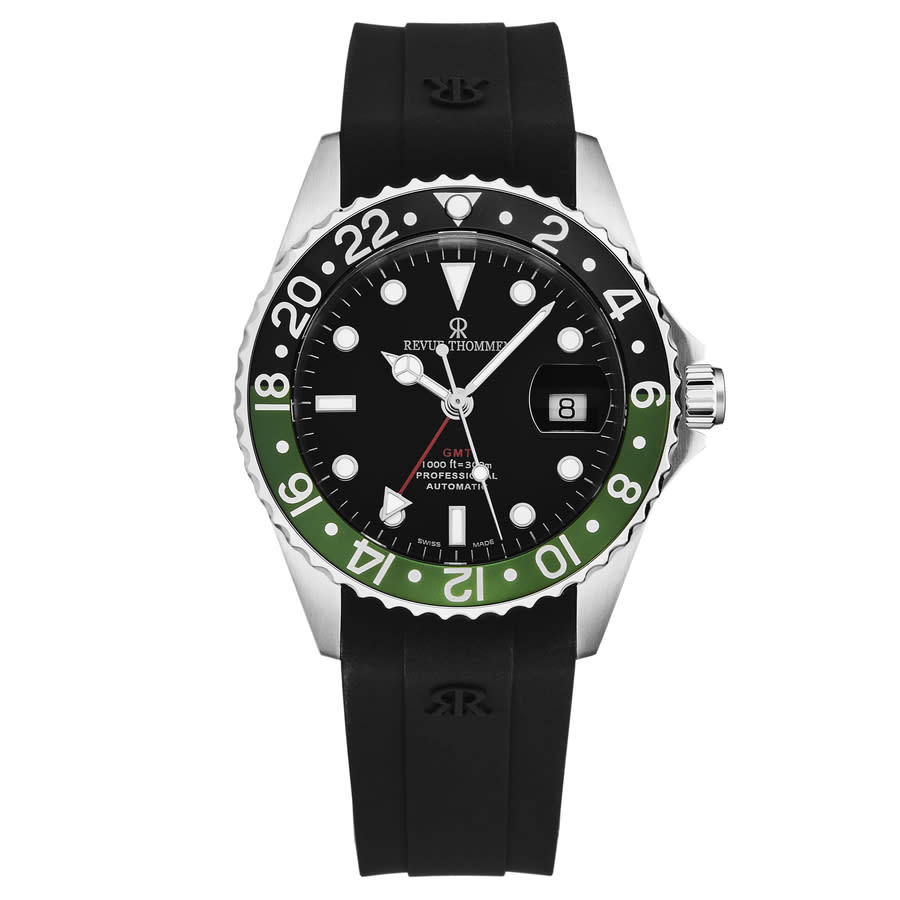 Revue Thommen GMT Diver Automatic Black Dial Men's Watch 17572.2838