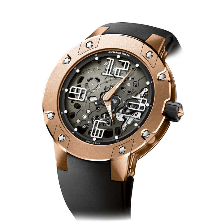 Richard Mille Extra Flat Automatic Grey Dial Men's Watch RM033-RGA