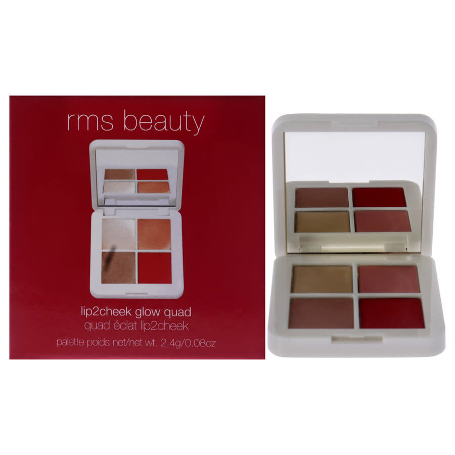 Rms Beauty Ladies Lip2cheek Glow Quad Mini 0.08 oz Makeup 816248023059 In Multi
