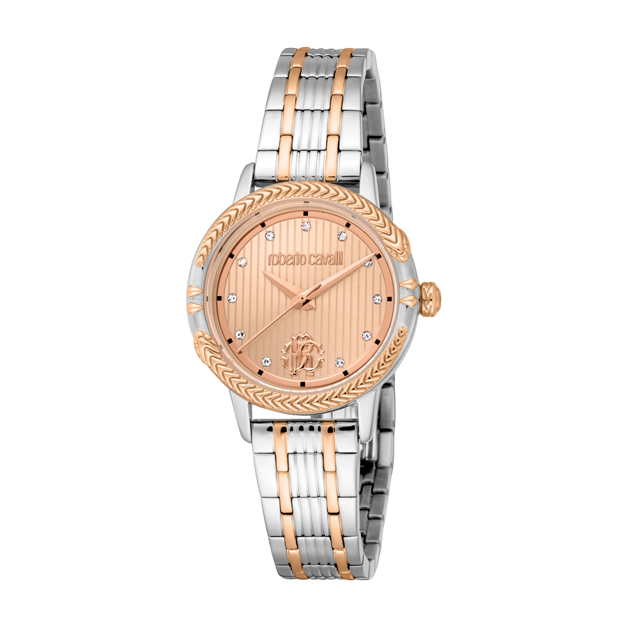 Roberto Cavalli Core Rose Gold-tone Dial Ladies Watch RC5L094M0095