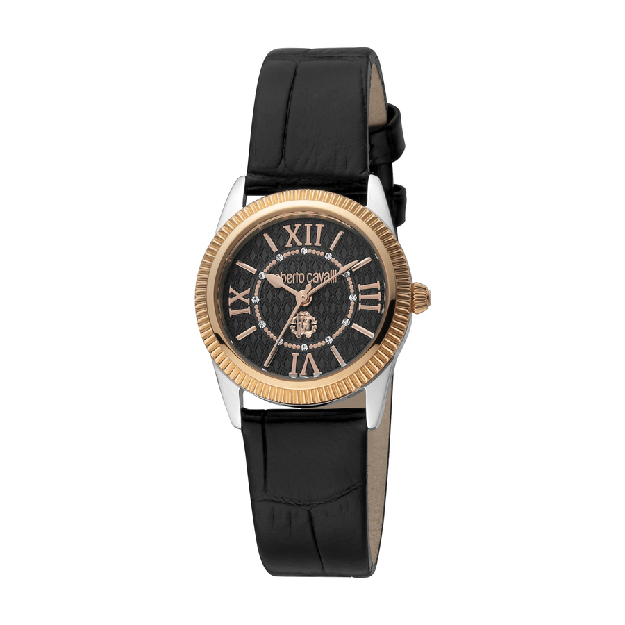 Roberto Cavalli Fashion Watch Quartz Black Dial Ladies Watch RC5L035L0035