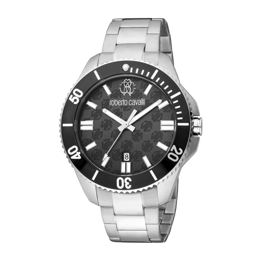 Roberto Cavalli Fashion Watch Quartz Black Dial Men's Watch RC5G013M0085