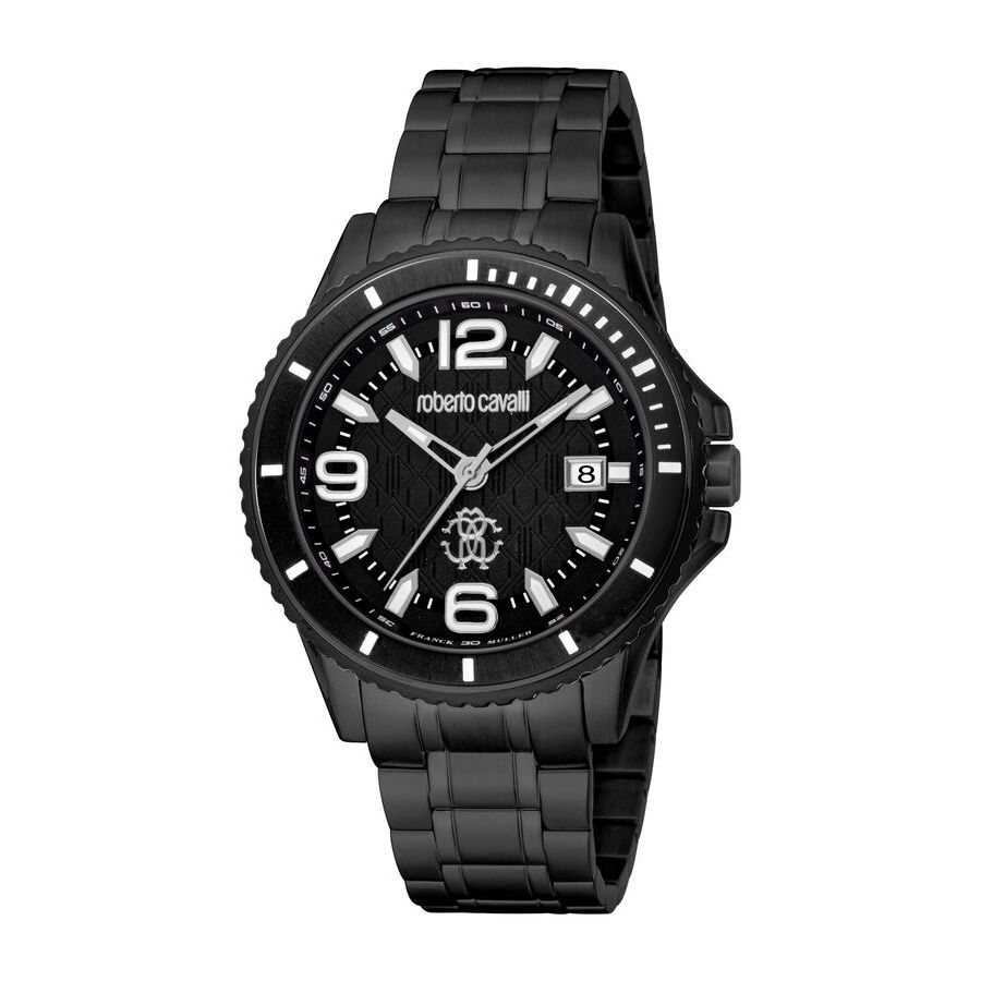 Roberto Cavalli Fashion Watch Quartz Black Dial Men's Watch RV1G217M0061