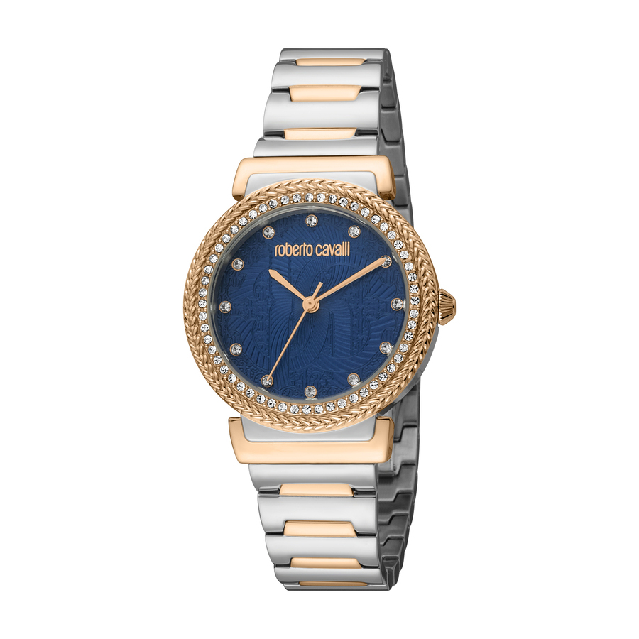 Roberto Cavalli Fashion Watch Quartz Blue Dial Ladies Watch RC5L039M0115