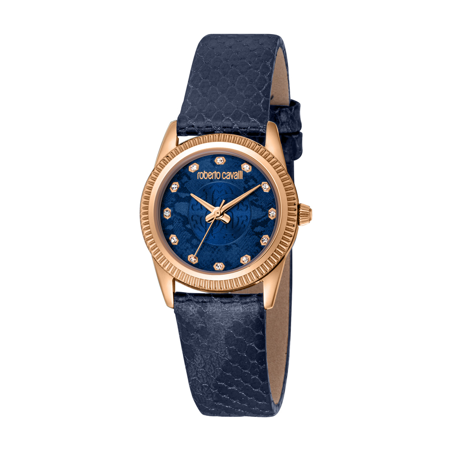 Roberto Cavalli Fashion Watch Quartz Blue Dial Ladies Watch RC5L074L0035