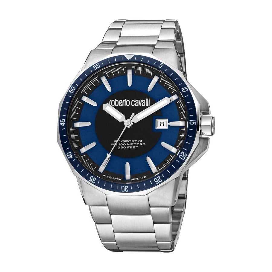 Roberto Cavalli Fashion Watch Quartz Blue Dial Men's Watch RV1G182M0061
