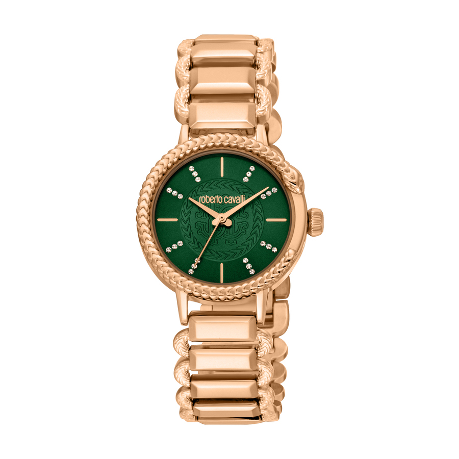 Roberto Cavalli Fashion Watch Quartz Green Dial Ladies Watch RC5L020M0075