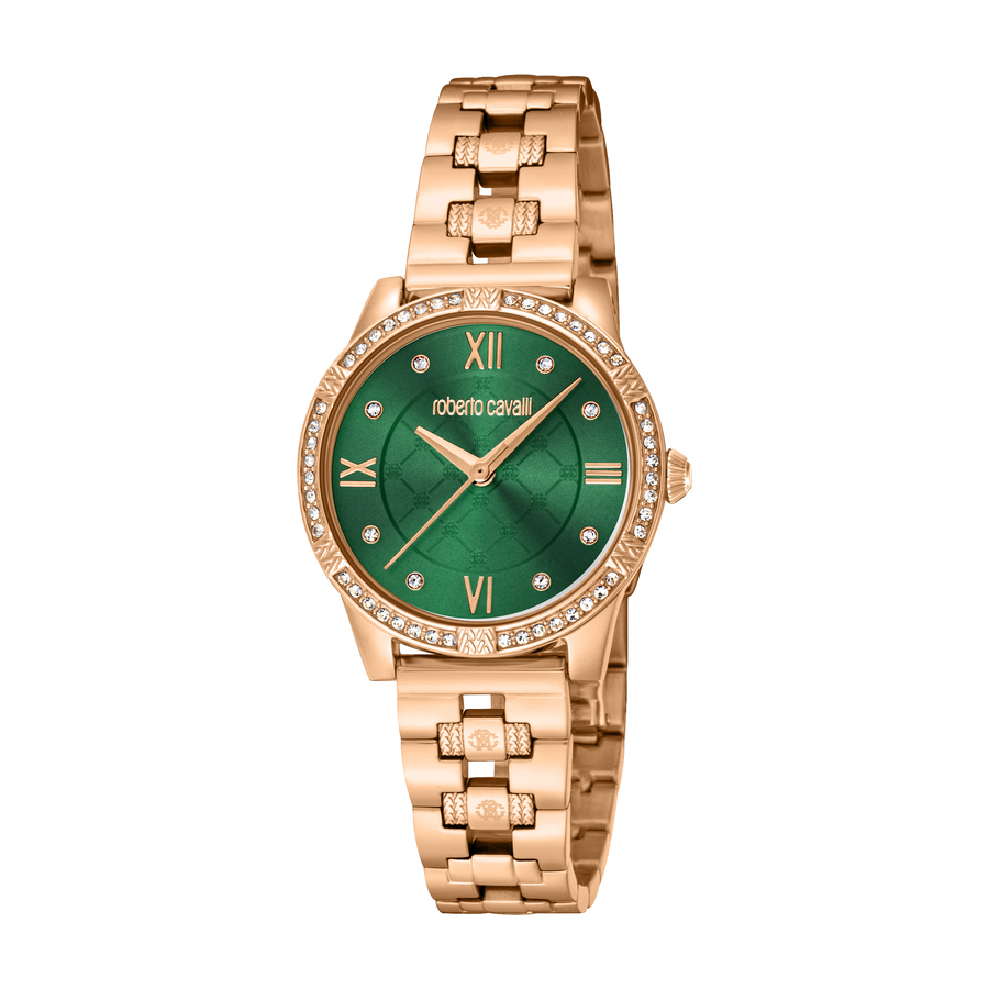 Roberto Cavalli Fashion Watch Quartz Green Dial Ladies Watch RC5L032M0075