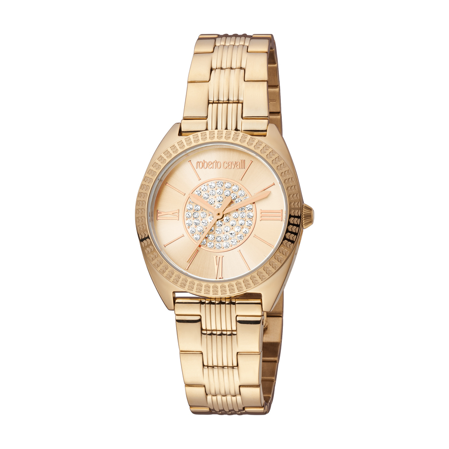 Roberto Cavalli Fashion Watch Quartz Rose Gold Dial Ladies Watch RC5L022M0075