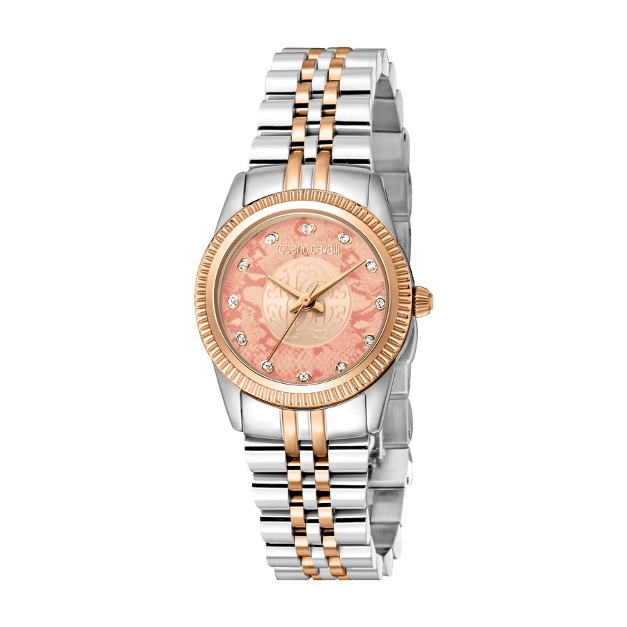 Roberto Cavalli Fashion Watch Quartz Rose Gold Dial Ladies Watch RC5L074M0105