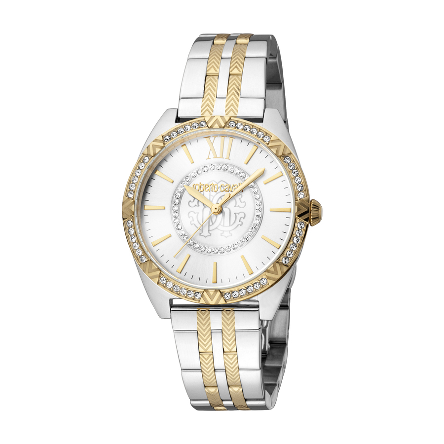 Roberto Cavalli Fashion Watch Quartz Silver Dial Ladies Watch RC5L021M0095