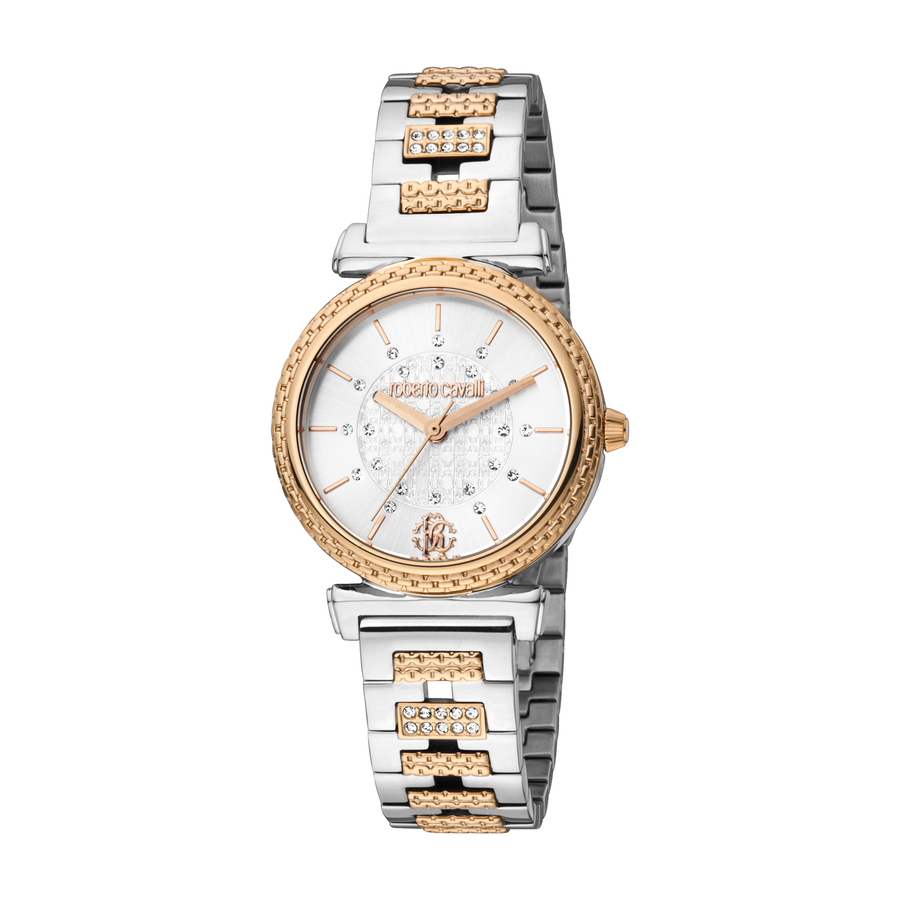 Roberto Cavalli Fashion Watch Quartz Silver Dial Ladies Watch RC5L025M0095