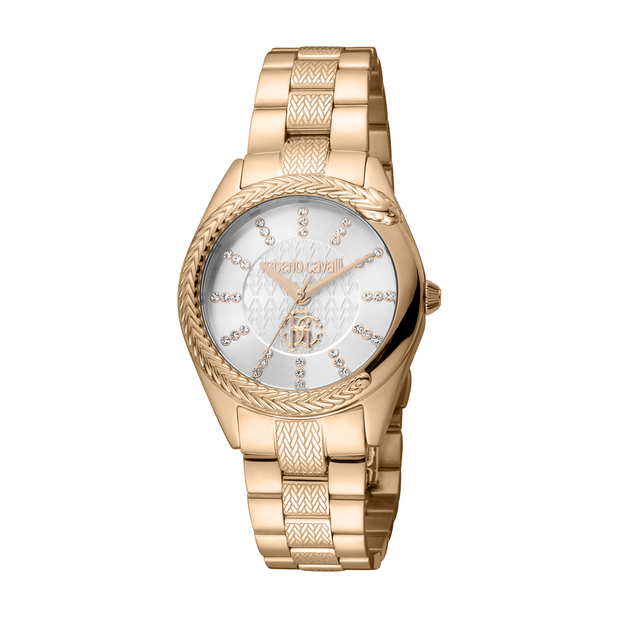 Roberto Cavalli Fashion Watch Quartz Silver Dial Ladies Watch RC5L038M0075