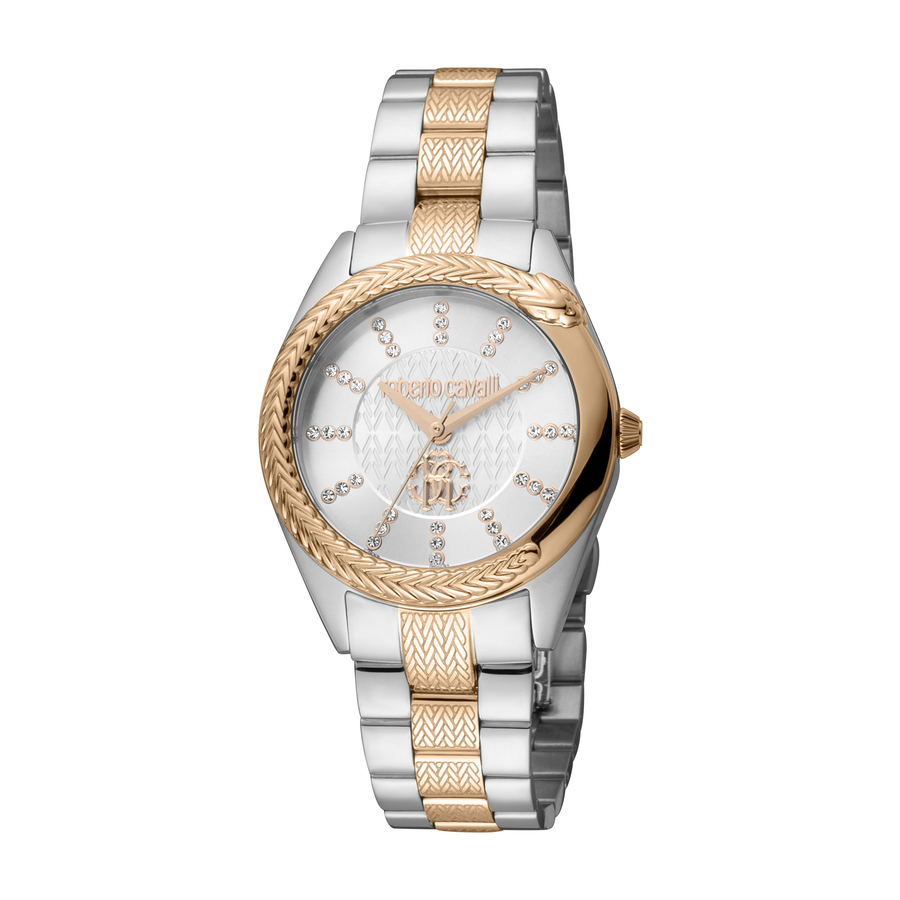 Roberto Cavalli Fashion Watch Quartz Silver Dial Ladies Watch RC5L038M0105