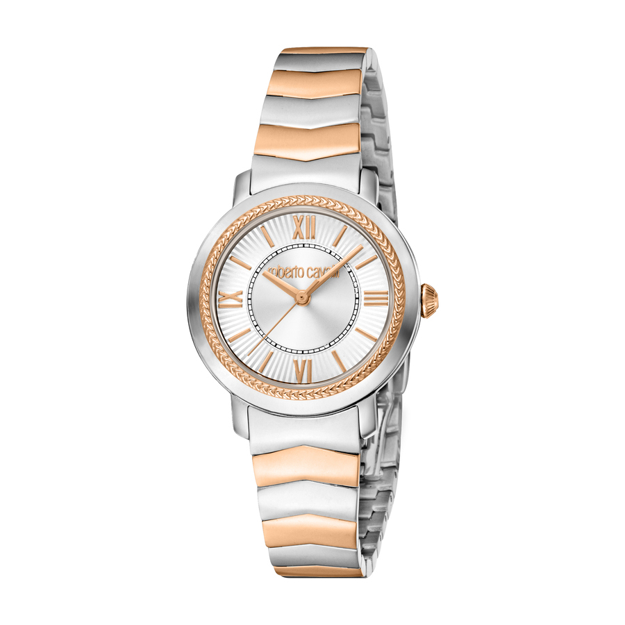 Roberto Cavalli Fashion Watch Quartz Silver Dial Ladies Watch RC5L056M0105