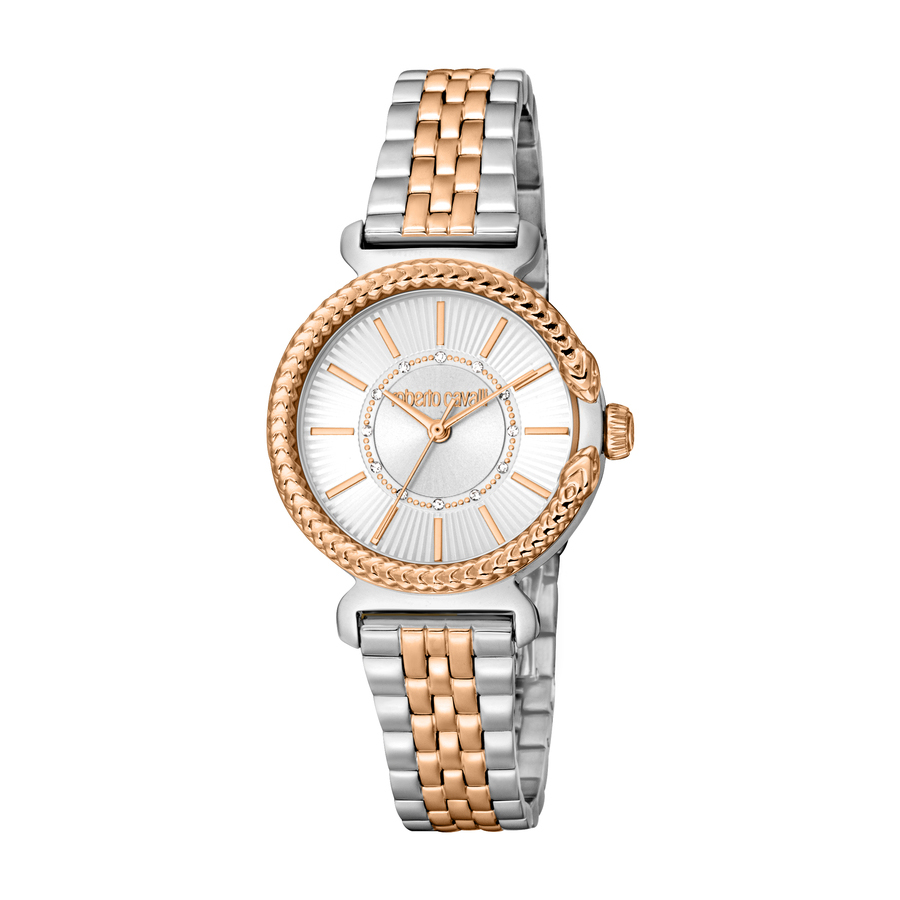 Roberto Cavalli Fashion Watch Quartz Silver Dial Ladies Watch RC5L061M0095