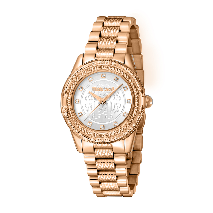 Roberto Cavalli Fashion Watch Quartz Silver Dial Ladies Watch RC5L063M0075