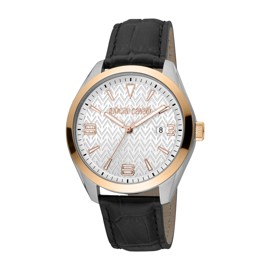 Roberto Cavalli Fashion Watch Quartz Silver Dial Men's Watch RC5G048L0035