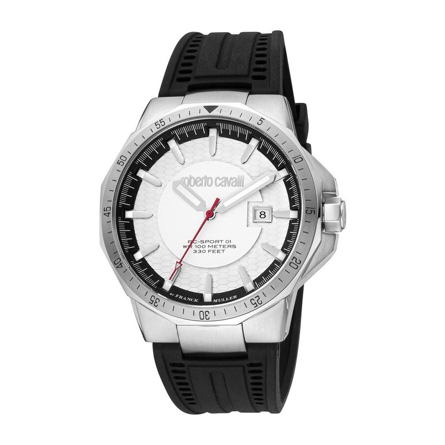 Roberto Cavalli Fashion Watch Quartz Silver Dial Men's Watch RV1G182P0011