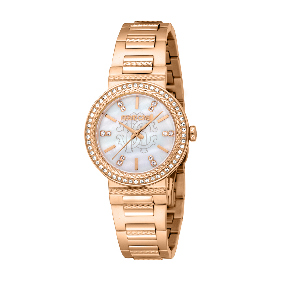 Roberto Cavalli Glam Mother of Pearl Dial Ladies Watch RC5L098M0045