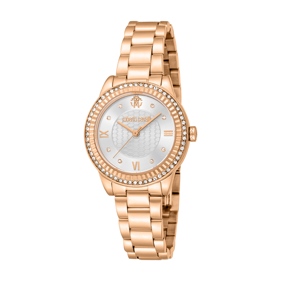 Roberto Cavalli Glam Silver-tone Dial Ladies Watch RC5L090M0065