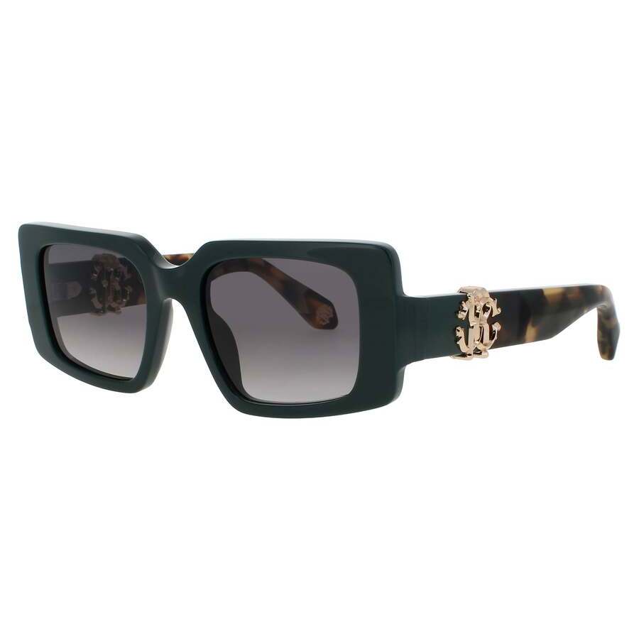 Roberto Cavalli Ladies Grey Rectangular Sunglasses Rcsrc039m0d80 In ["grey"]