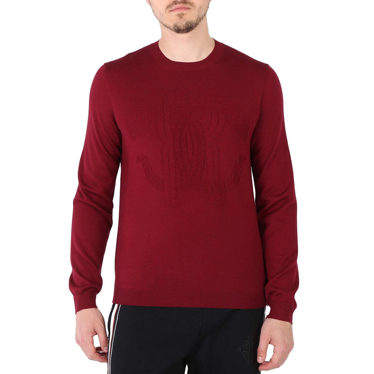 Cavalli Class Marrone Viscose Men's Sweater main image 1