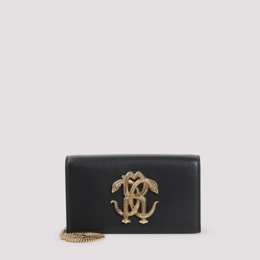 Roberto Cavalli Shoulder Bag In Black