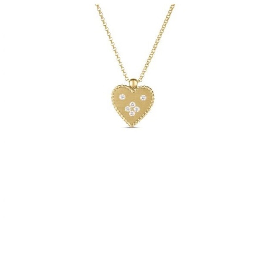 Roberto Coin 18k Yellow Gold Venetian Princess Small Heart Medallion Necklace - 7773628aychx In Yellow