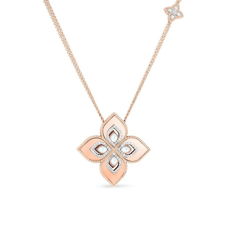 Roberto Coin Venetian Princess Medium Flower Pendant - 7771851ah31mp In Gold