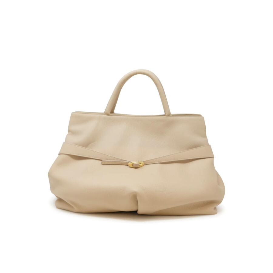Del Carlo Roberto Leather Bag In Sand
